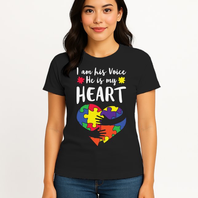 Autism Heart Puzzle Peace Gift For Autism Awareness Womens T-Shirt