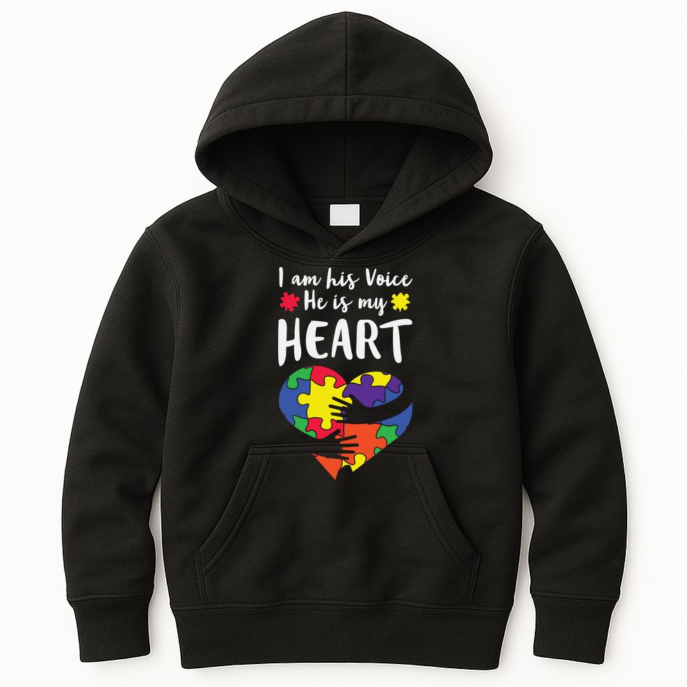 Autism Heart Puzzle Peace Gift For Autism Awareness Kids Hoodie