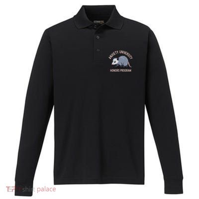 Anxiety Honors Program Performance Long Sleeve Polo