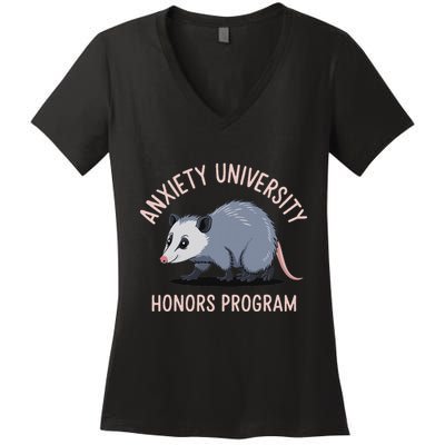 Anxiety Honors Program Women's V-Neck T-Shirt