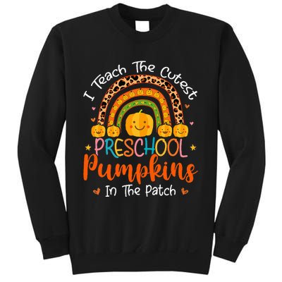 Adorable Halloween Pumpkin Teacher for Preschoolers Sweatshirt