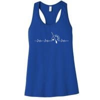 Art Heartbeat Paintbrush Palette Crafts Gift Women's Racerback Tank