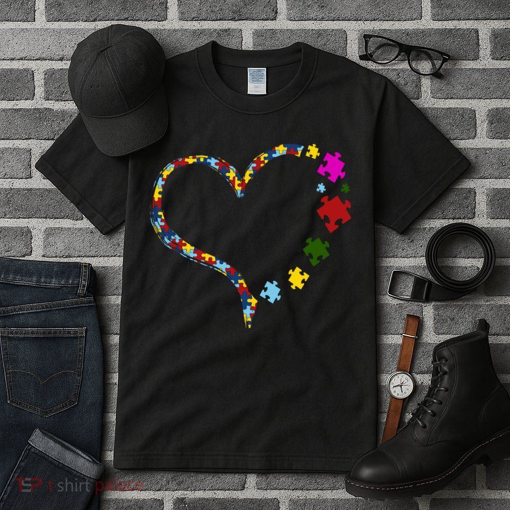 Autism Heart Puzzle Piece Tall T-Shirt