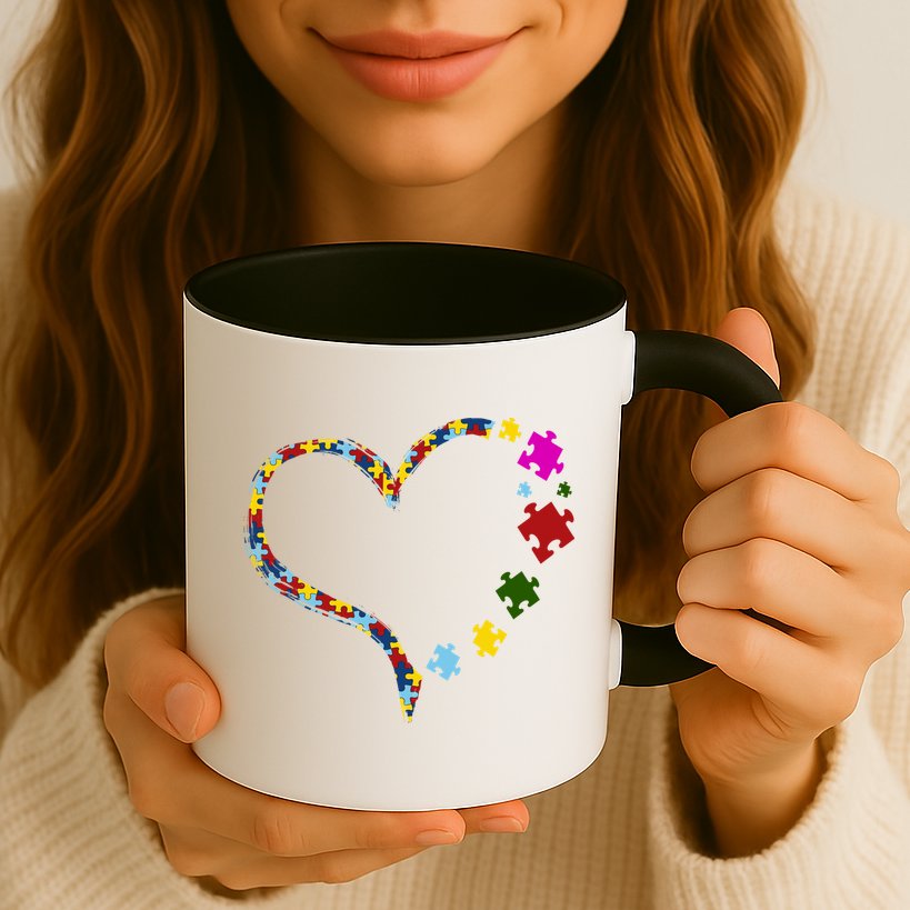 Autism Heart Puzzle Piece Mug