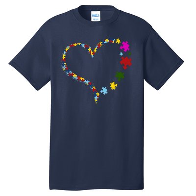 Autism Heart Puzzle Piece Tall T-Shirt