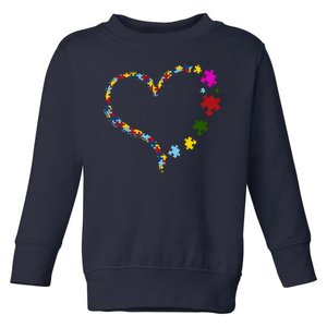 Autism Heart Puzzle Piece Toddler Sweatshirt