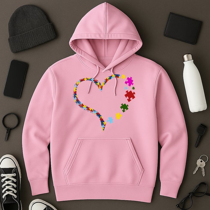 Autism Heart Puzzle Piece Hoodie