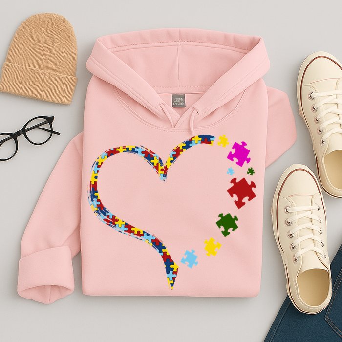 Autism Heart Puzzle Piece Hoodie