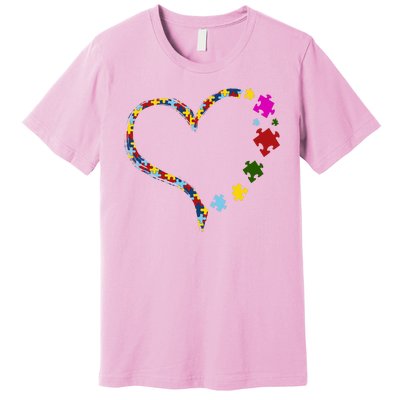 Autism Heart Puzzle Piece Premium T-Shirt