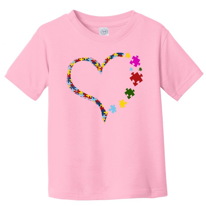 Autism Heart Puzzle Piece Toddler T-Shirt