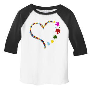 Autism Heart Puzzle Piece Toddler Fine Jersey T-Shirt