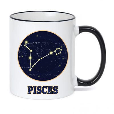 Ascendant Horoscope Pisces Zodiac Sign Constellation Fish Great Gift 11oz Black Color Changing Mug