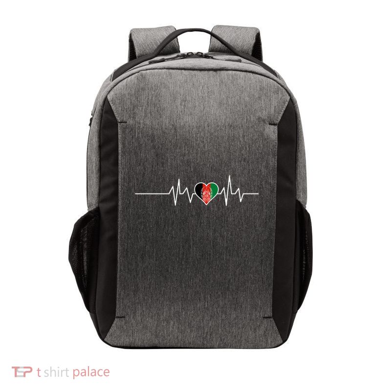 Afghanistan Heart Pulse Flag Vector Backpack