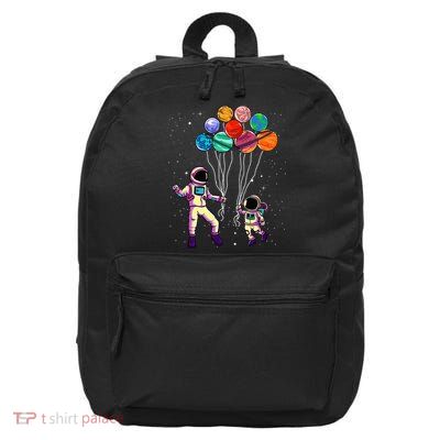 Astronaut Holding Planet Balloons STEM place 16 in Basic Backpack
