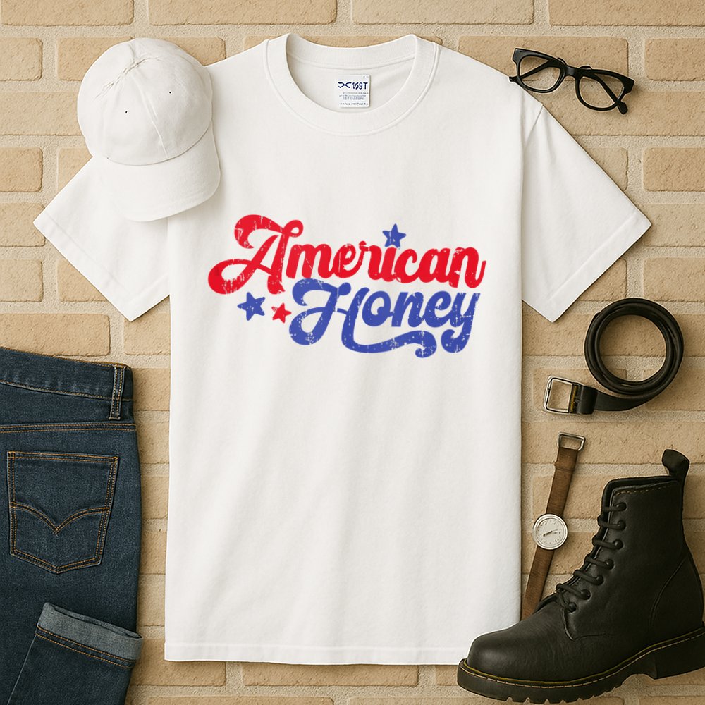 American Honey Patriot Western 4th Of July Independence Tall T-Shirt