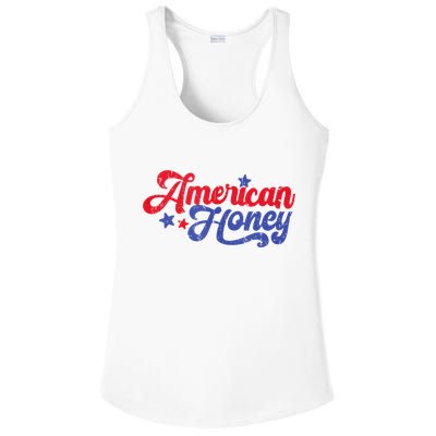 American Honey Patriot Western 4th Of July Independence Ladies PosiCharge Competitor Racerback Tank