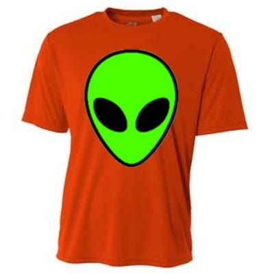 Alien Head Pocket Patch Area 51 Cool Gift Cooling Performance Crew T-Shirt