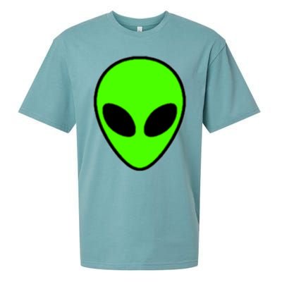 Alien Head Pocket Patch Area 51 Cool Gift Sueded Cloud Jersey T-Shirt