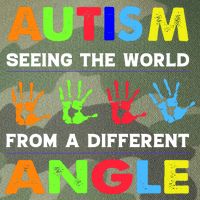 Autism Hand Prints Seeing The World From A Different Angle Legacy Tie Dye Trucker Hat