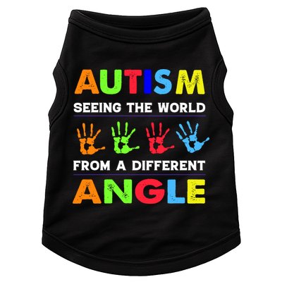 Autism Hand Prints Seeing The World From A Different Angle Doggie Tank