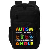 Autism Hand Prints Seeing The World From A Different Angle Impact Tech Backpack