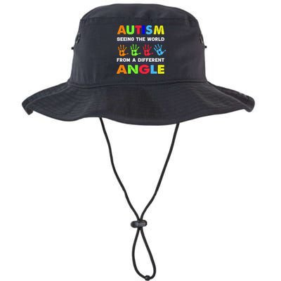 Autism Hand Prints Seeing The World From A Different Angle Legacy Cool Fit Booney Bucket Hat