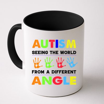 Autism Hand Prints Seeing The World From A Different Angle Mug