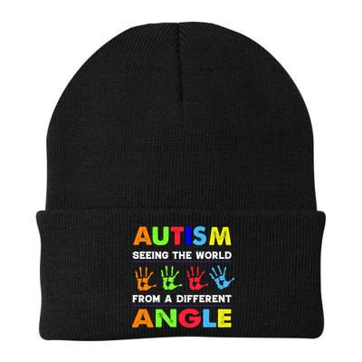 Autism Hand Prints Seeing The World From A Different Angle Beanie