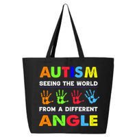 Autism Hand Prints Seeing The World From A Different Angle 25L Jumbo Tote