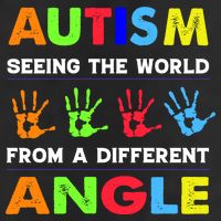Autism Hand Prints Seeing The World From A Different Angle Trucker Hat