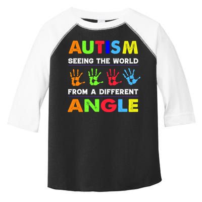Autism Hand Prints Seeing The World From A Different Angle Toddler Fine Jersey T-Shirt