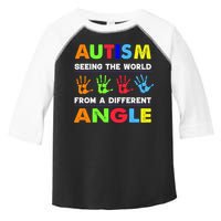 Autism Hand Prints Seeing The World From A Different Angle Toddler Fine Jersey T-Shirt