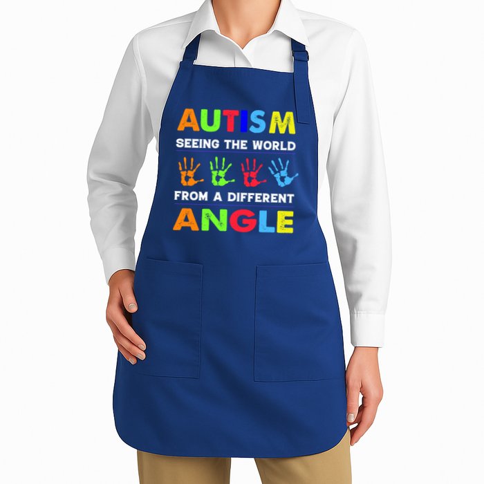 Autism Hand Prints Seeing The World From A Different Angle Apron