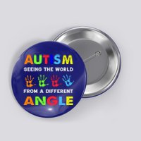 Autism Hand Prints Seeing The World From A Different Angle Button