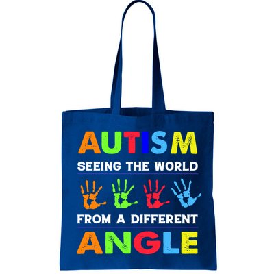Autism Hand Prints Seeing The World From A Different Angle Bag