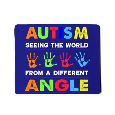 Autism Hand Prints Seeing The World From A Different Angle Mousepad