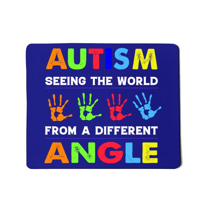 Autism Hand Prints Seeing The World From A Different Angle Mousepad