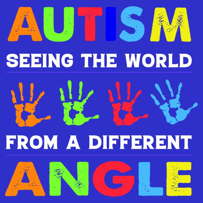 Autism Hand Prints Seeing The World From A Different Angle Premium T-Shirt
