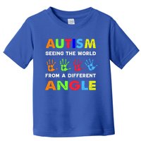 Autism Hand Prints Seeing The World From A Different Angle Toddler T-Shirt