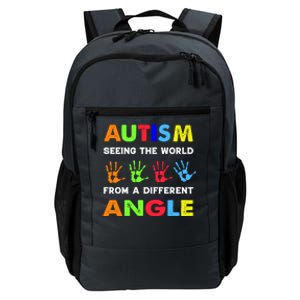 Autism Hand Prints Seeing The World From A Different Angle Daily Commute Backpack