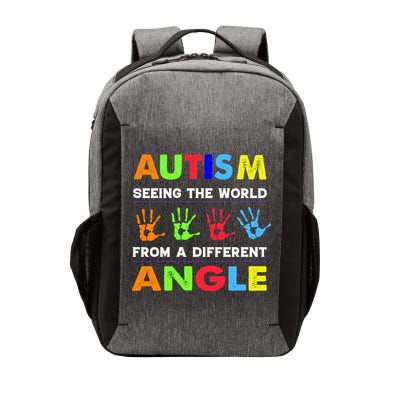 Autism Hand Prints Seeing The World From A Different Angle Vector Backpack