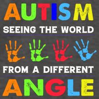 Autism Hand Prints Seeing The World From A Different Angle Vector Backpack