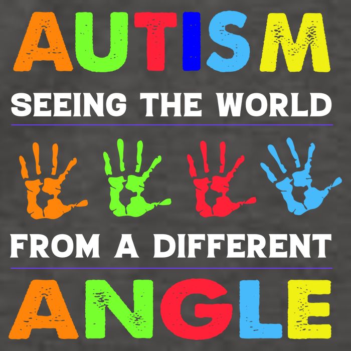 Autism Hand Prints Seeing The World From A Different Angle Vector Backpack