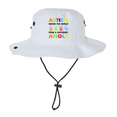 Autism Hand Prints Seeing The World From A Different Angle Legacy Cool Fit Booney Bucket Hat