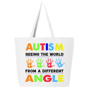 Autism Hand Prints Seeing The World From A Different Angle 25L Jumbo Tote