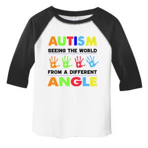 Autism Hand Prints Seeing The World From A Different Angle Toddler Fine Jersey T-Shirt