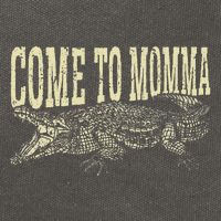 Alligator Hunter Quote Come To Momma Funny Gator Hunting Cotton Canvas Backpack