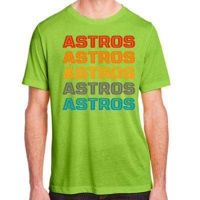 Astros Houston Retro Colorful Adult ChromaSoft Performance T-Shirt