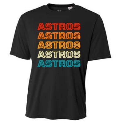 Astros Houston Retro Colorful Cooling Performance Crew T-Shirt