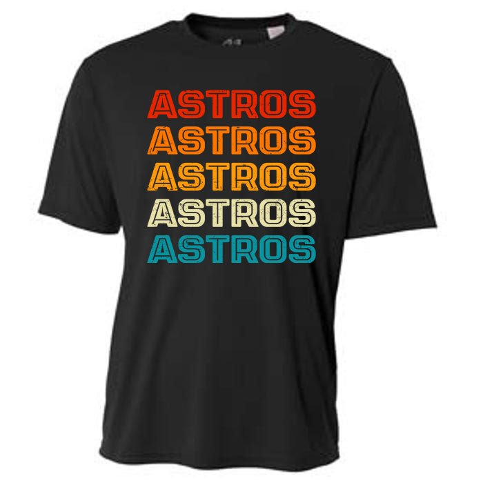 Astros Houston Retro Colorful Cooling Performance Crew T-Shirt